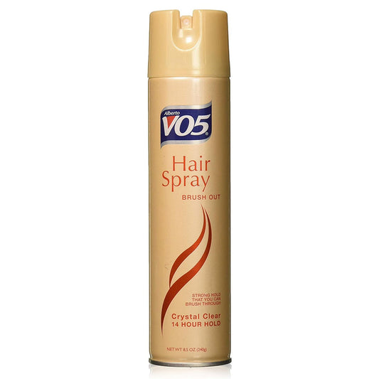 Vo5 Hair Spray Brush Out Crystal Clear, 14 Hour Hold 8.5 Oz