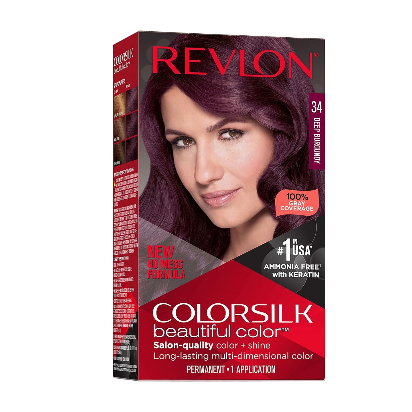 Revlon Colorsilk Hair Color - Deep Burgundy - 4.4 Fl Oz