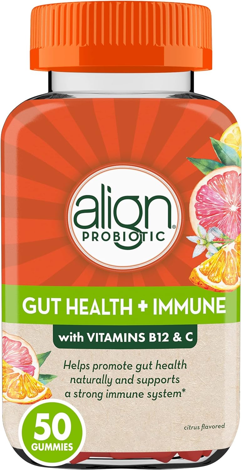 Align Probiotic, Gut Health Care& Immunity Support, Probiotic for Women and Men 50 gummies