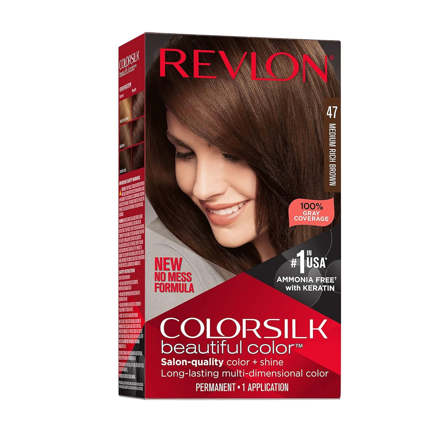 Revlon Colorsilk Hair Color - Medium Rich Brown - 4.4 Fl Oz