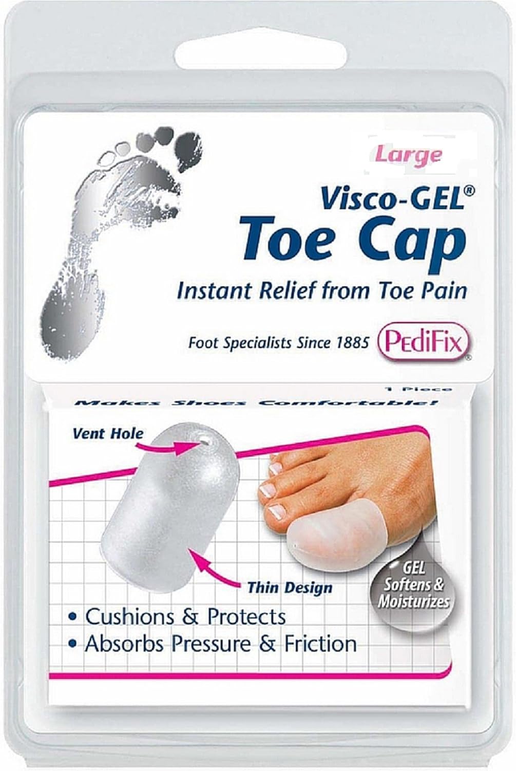 Pedifix Visco-Gel Toe Cap Large