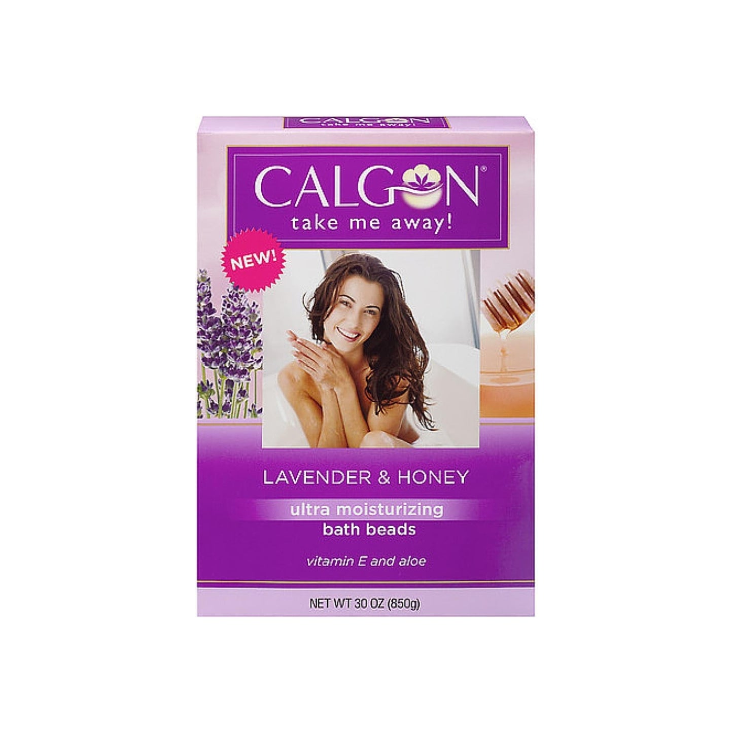 Calgon Ultra-Moisturizing Bath Beads, Lavender & Honey 30 Oz
