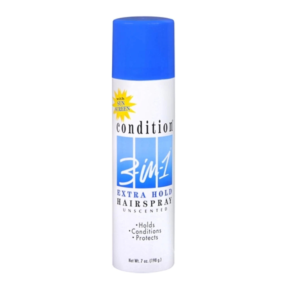 Condition 3-In-1 Extra Hold Hairspray Unscented 7 Oz