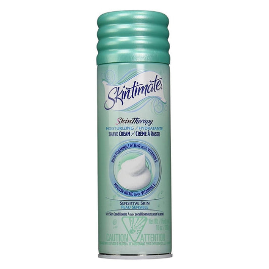 Skintimate Skin Therapy Moisturizing Shave Cream, Sensitive Skin 10 Oz
