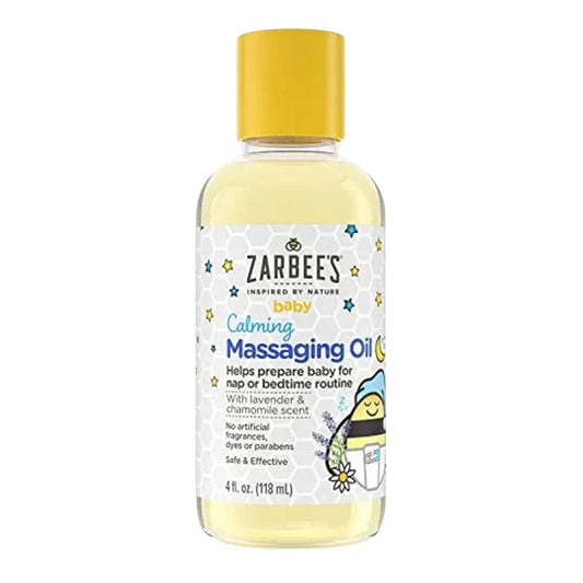 Zarbee'S Baby Massage Oil, Calming And Soothing With Lavender And Chamomile To Help Sleep, 4Oz
