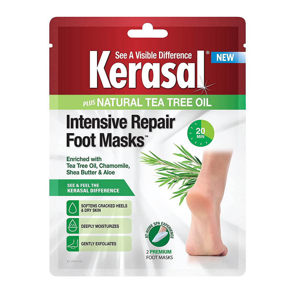 Kerasal Intensive Repair Foot Mask Foot Mask For Cracked Heels And Dry Feet, Single