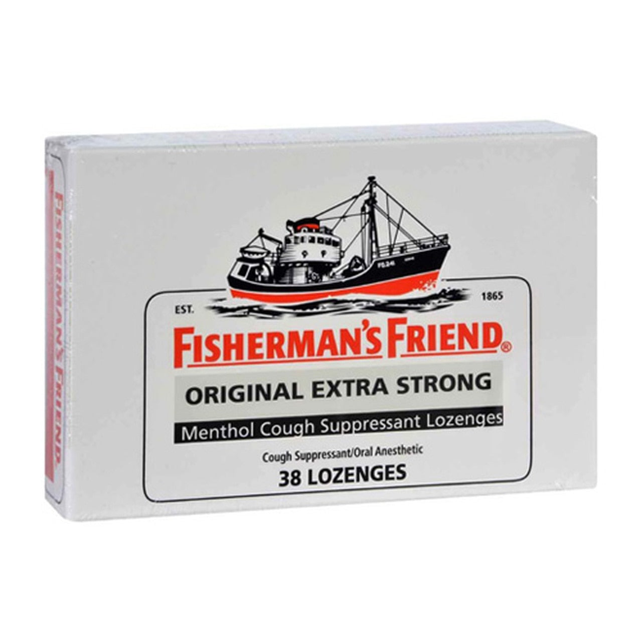Fisherman'S Friend Original Extra Strong Menthol Cough Suppressant Lozenges - 38 Ea