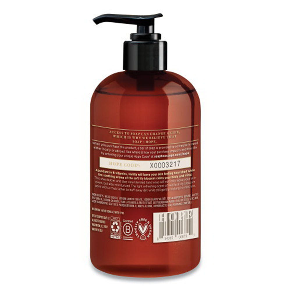Soapbox Hand Soap, Vanilla And Lily Blossom, 12 Oz
