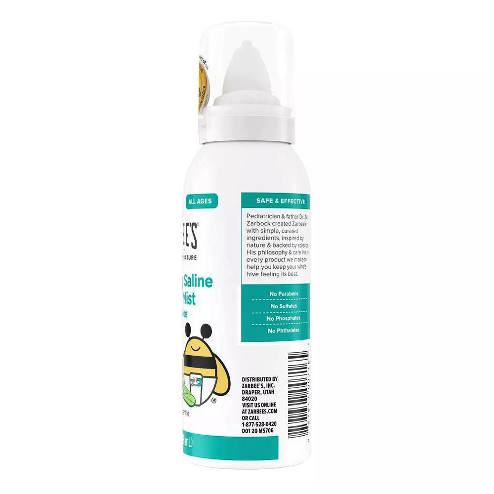 Zarbee'S Naturals Soothing Saline Mist With Aloe, 3 Oz 1 Ea