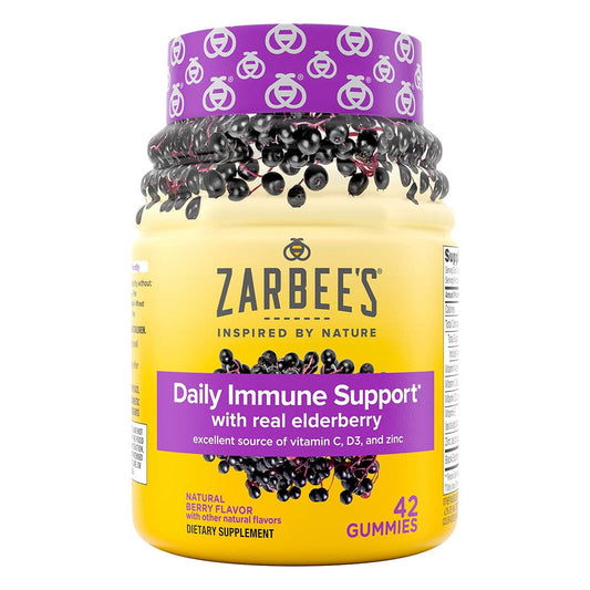 Zarbee'S Adult Elderberry Immune Support Gummies, Berry 42Ct