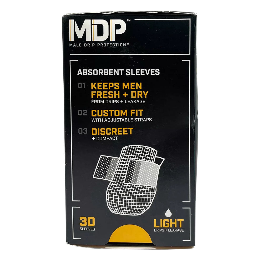 Male Drip Protection Absorbent Sleeves, 30 Count