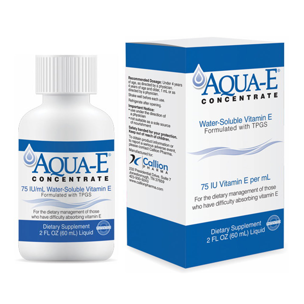 Aqua-E Concentrate 75 Iu/Ml, 60 Ml Bottle, Water-Soluble Liquid Vitamin E