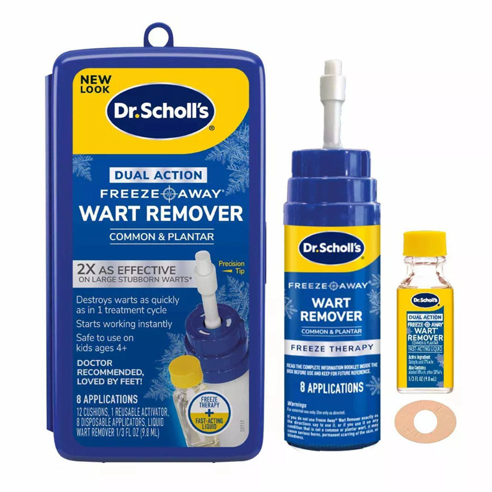 Dr. Scholl'S Dual Action Freeze Away + Wart Remover, 0.33 Fl Oz