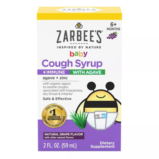 Zarbee'S Baby Cough Syrup + Immune, 2 Fl Oz