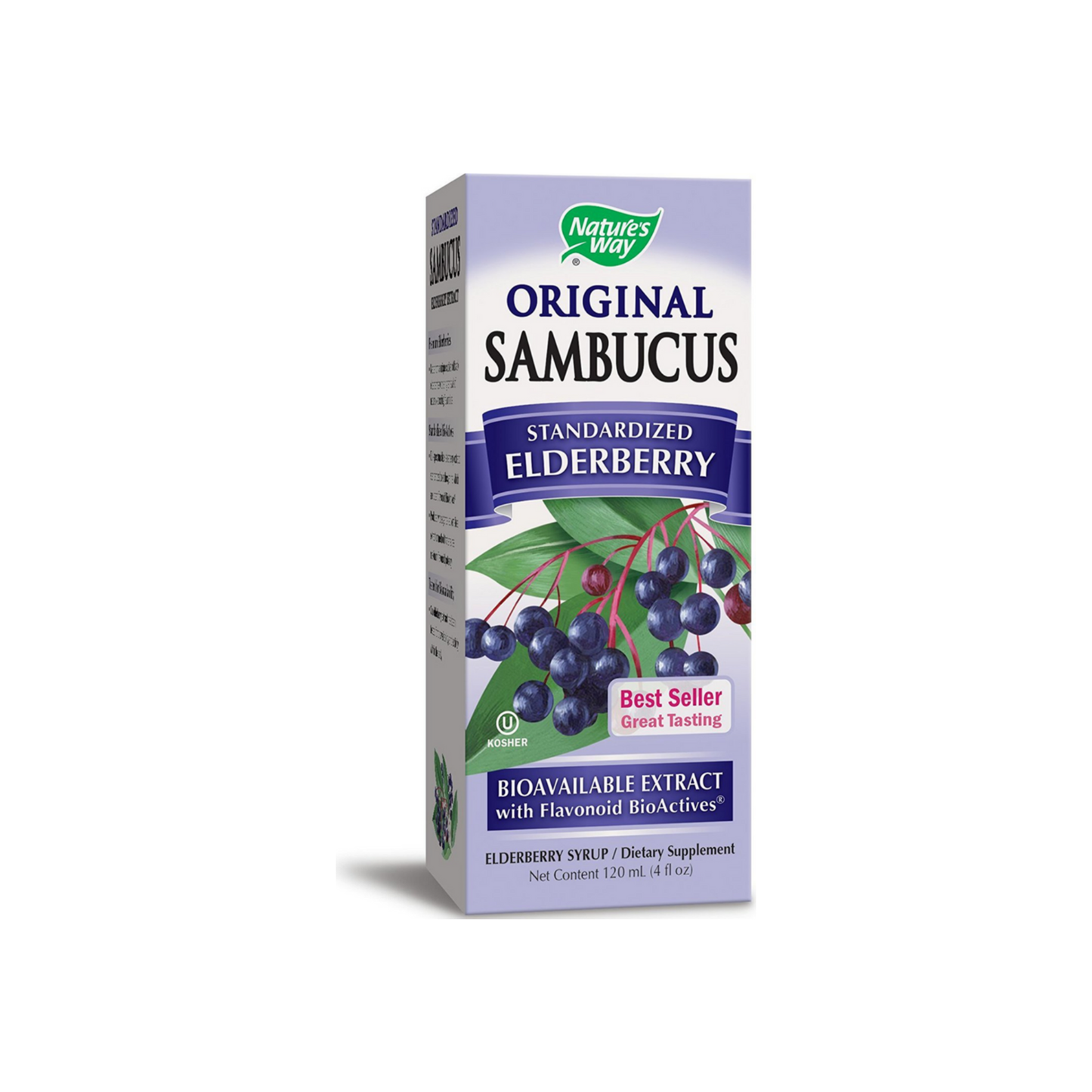Nature'S Way Original Sambucus Natural Syrup, Elderberry 4 Oz