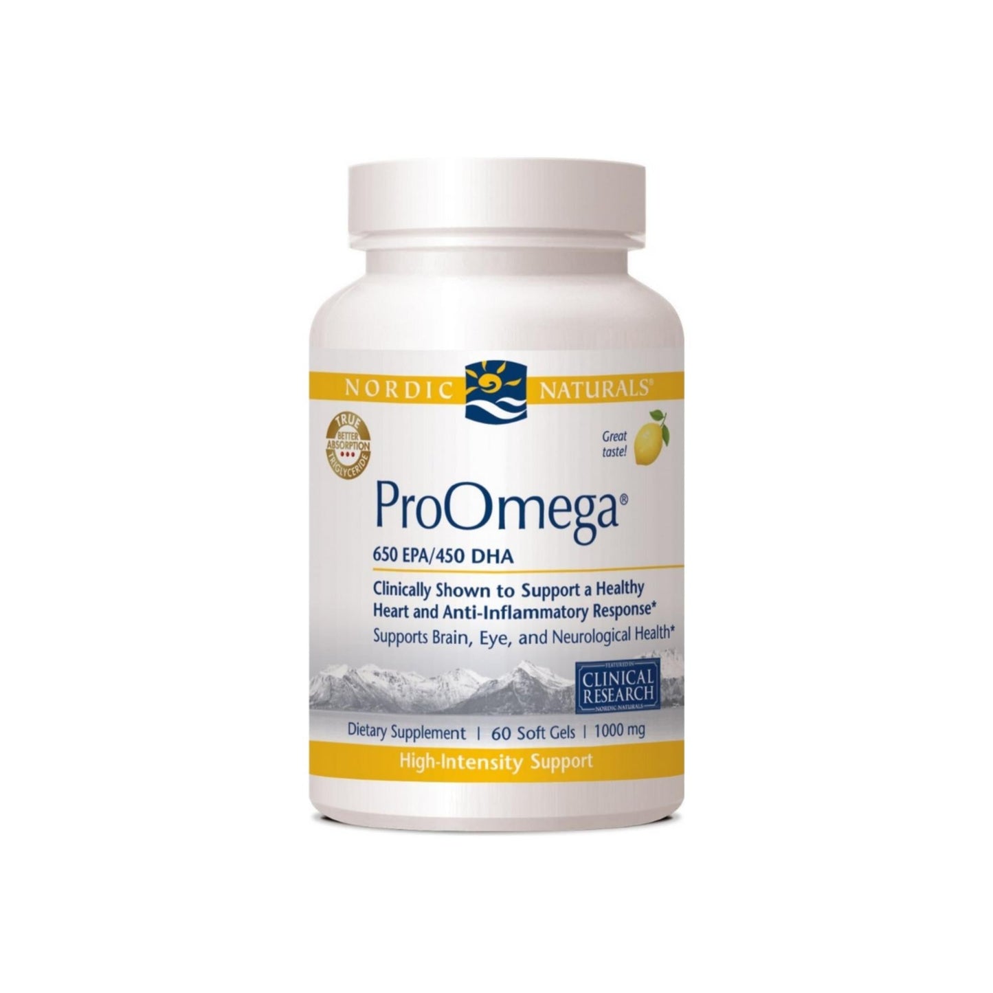 Nordic Naturals Pro Omega Dietary Supplement Softgels 60 Ea