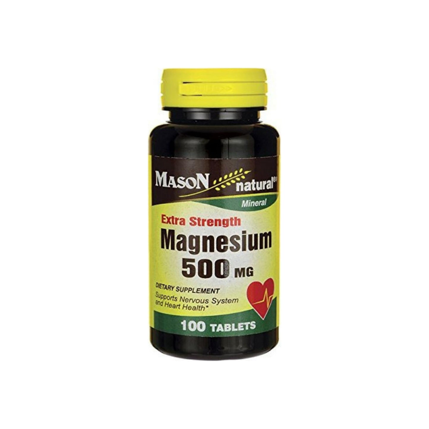 Mason Natural Extra Strength Magnesium 500 Mg Tablets - 100 Ea