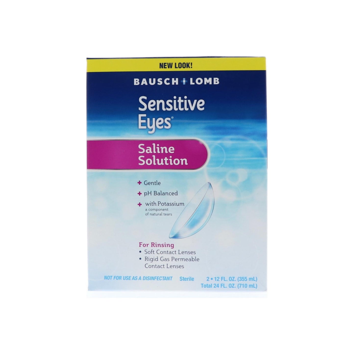 Bausch & Lomb Sensitive Eyes Plus Saline Solution Special - 24 Oz