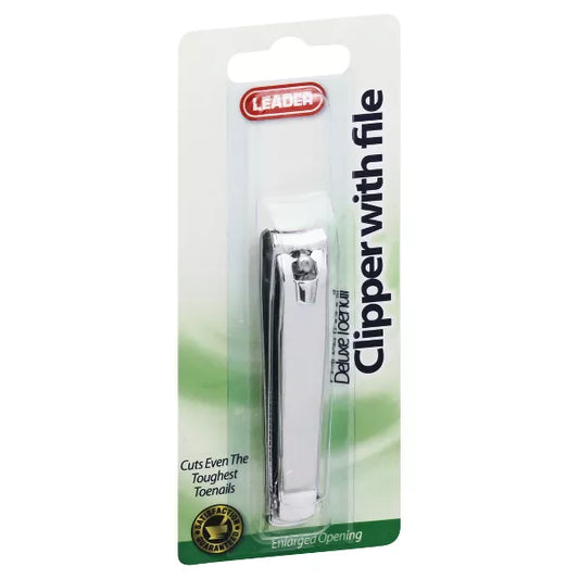 Leader Deluxe Toenail with File Clipper - 1 ea
