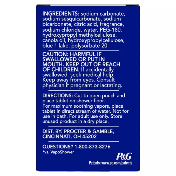 Vicks VapoShower Max Dissolving Vapors - 4ct
