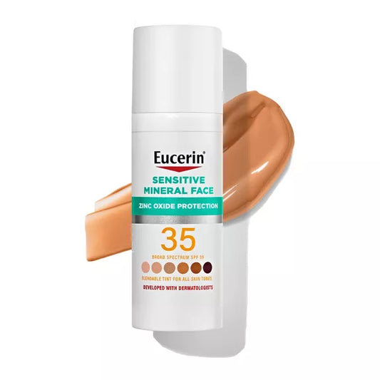 Eucerin Sensitive Tinted Mineral Face Sunscreen - SPF 35 - 1.7 fl oz