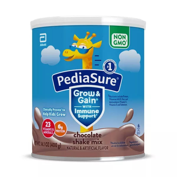 PediaSure Grow & Gain Non-GMO Shake Mix Chocolate Powder - 14.1oz