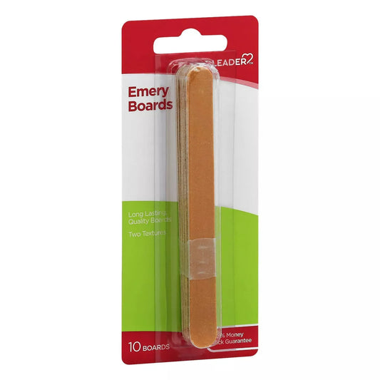 Leader Unisex Orange Emery Nail Filers Boards Standard - 10ct
