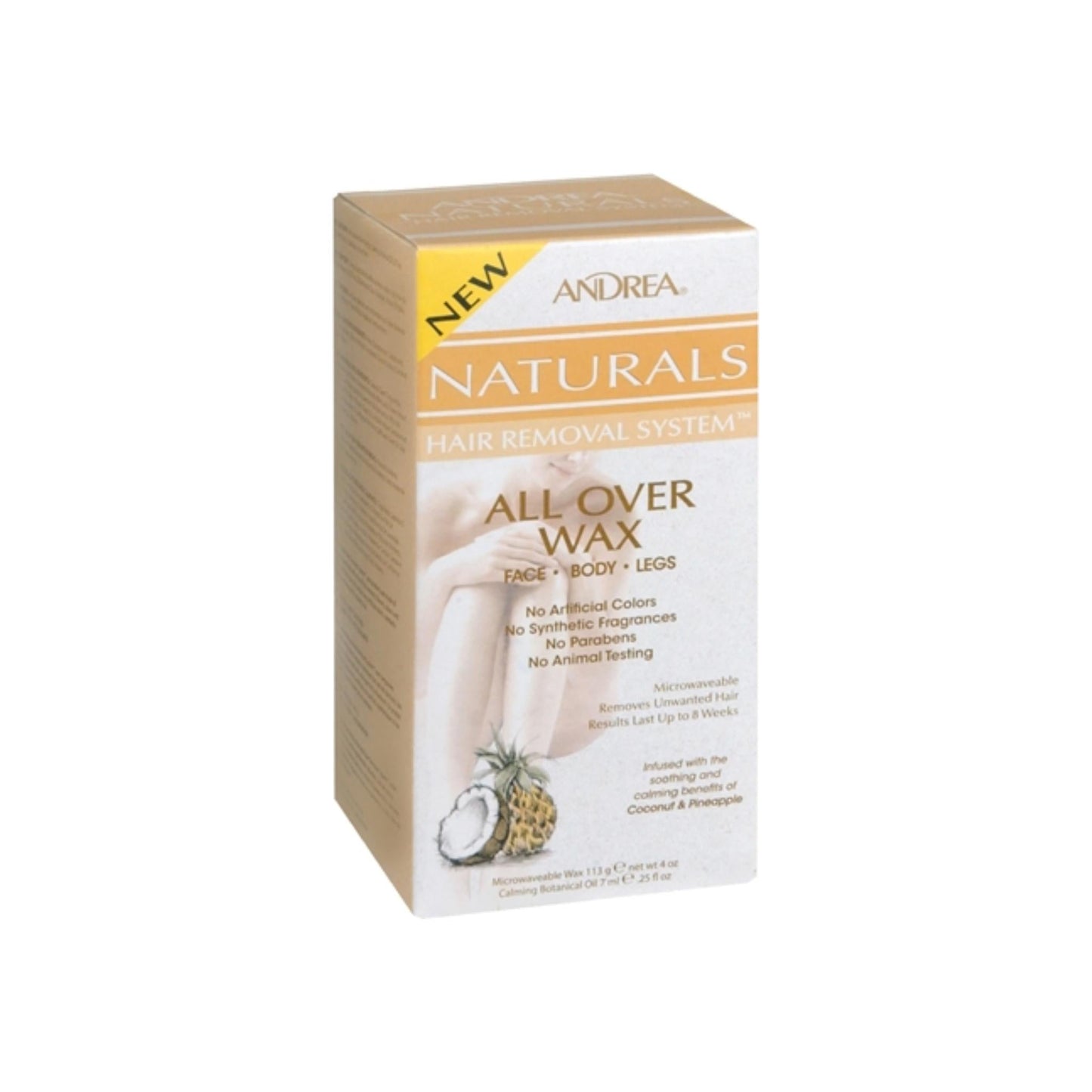Andrea Naturals Hair Removal System All Over Wax 1 Each 25Oz