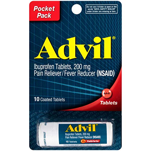 Advil Pain And Headache Reliever Ibuprofen, 200 Mg Coated Tablets, 10 Count