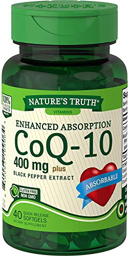Nature'S Truth Coq10 Softgels - 400Mg, 40 Count