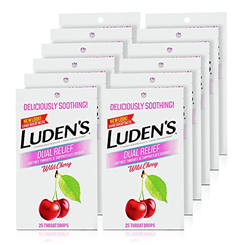Ludens Dual Relief Cough Drops Wild Cherry - 25 Ct