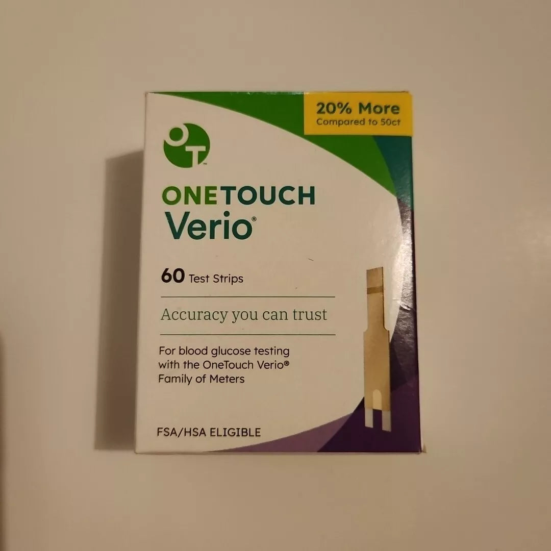 OneTouch Verio Blood Glucose Test Strips 60ct Strips