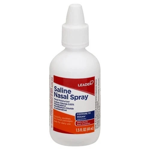 Leader Saline Nasal Spray Bottle - 1.5 Fl Oz