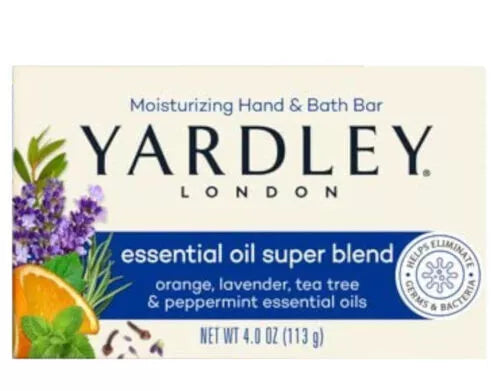 Yardley London Moisturizing Bar Essential Oil Super Blend 4oz