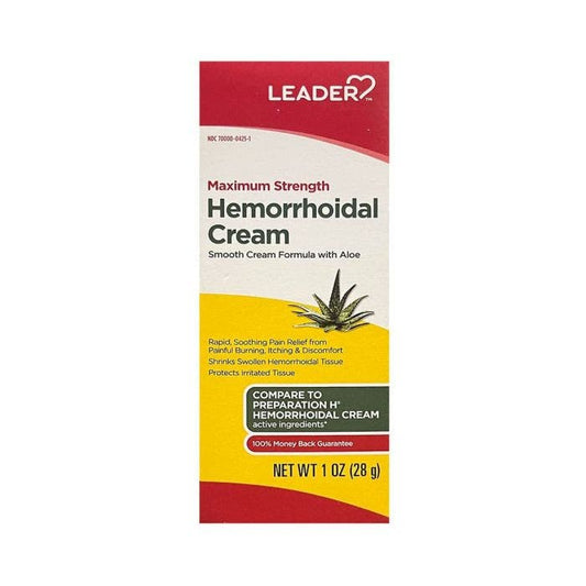 Leader Extra Strength Hemorrhoidal Cream - 1 oz