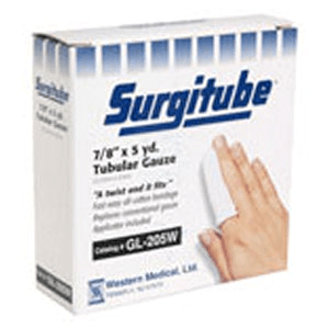 Surgitube Tubular Gauze, White, 7/8" X 5 Yds, Each
