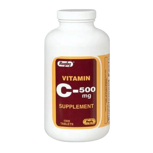 Rugby Vitamin C 500 Mg Supplement - 1000 Tabs