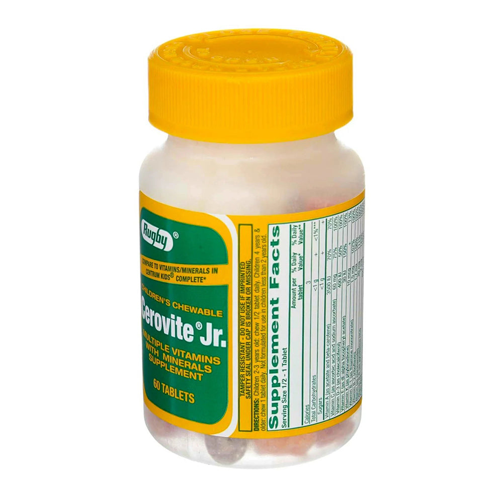 Rugby Cerovite Jr. Children'S Chewable - 60 Tabs