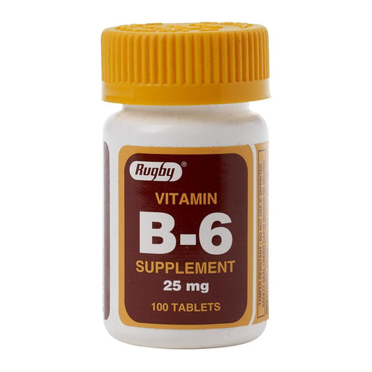 Rugby Vitamin B-6 25 Mg - 100 Tablets