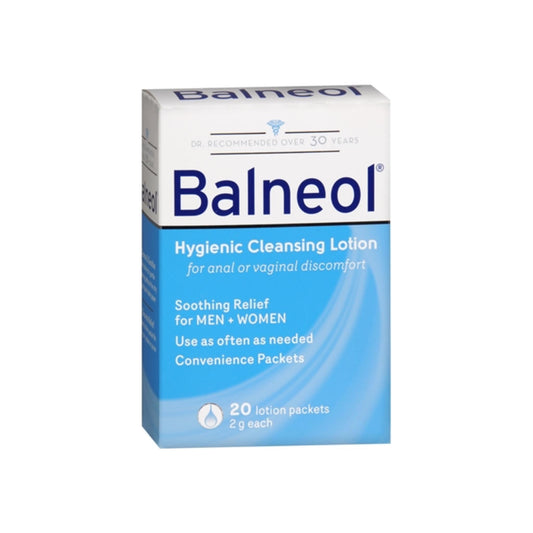 Balneol Hygienic Cleansing Lotion Packets 20 Each