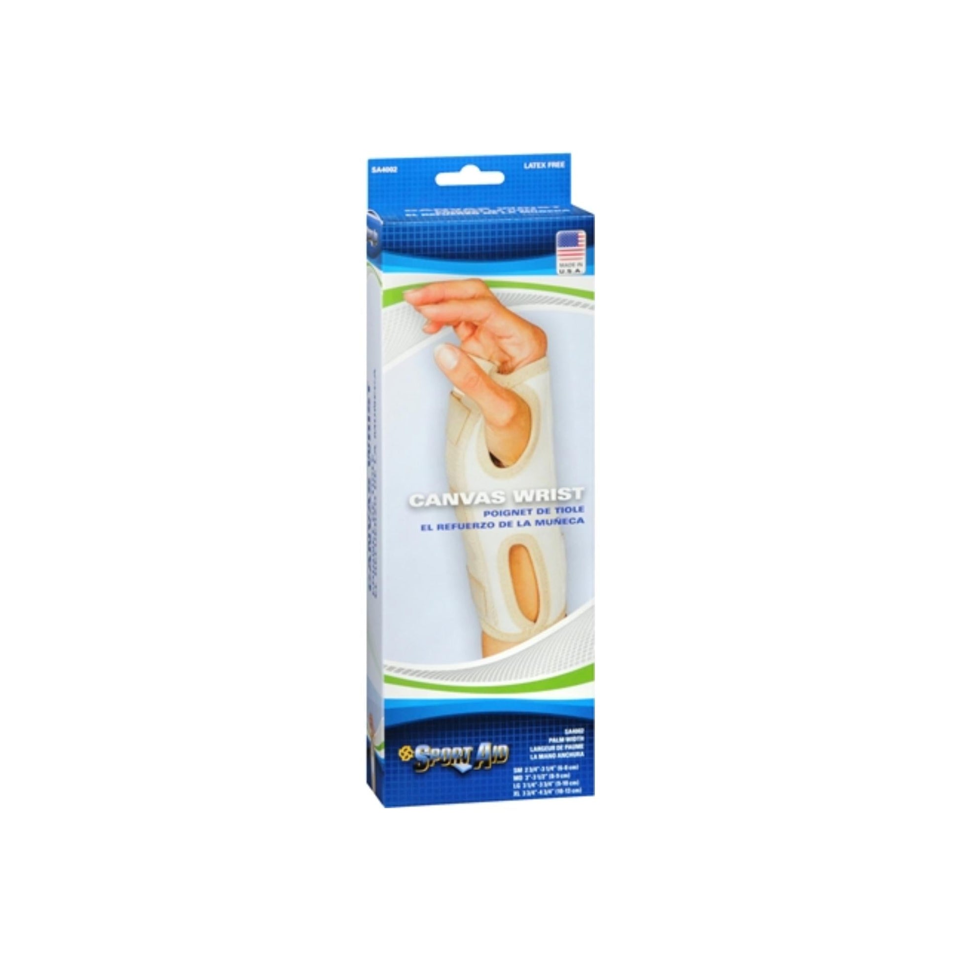 Sport Aid Canvas Wrist Support