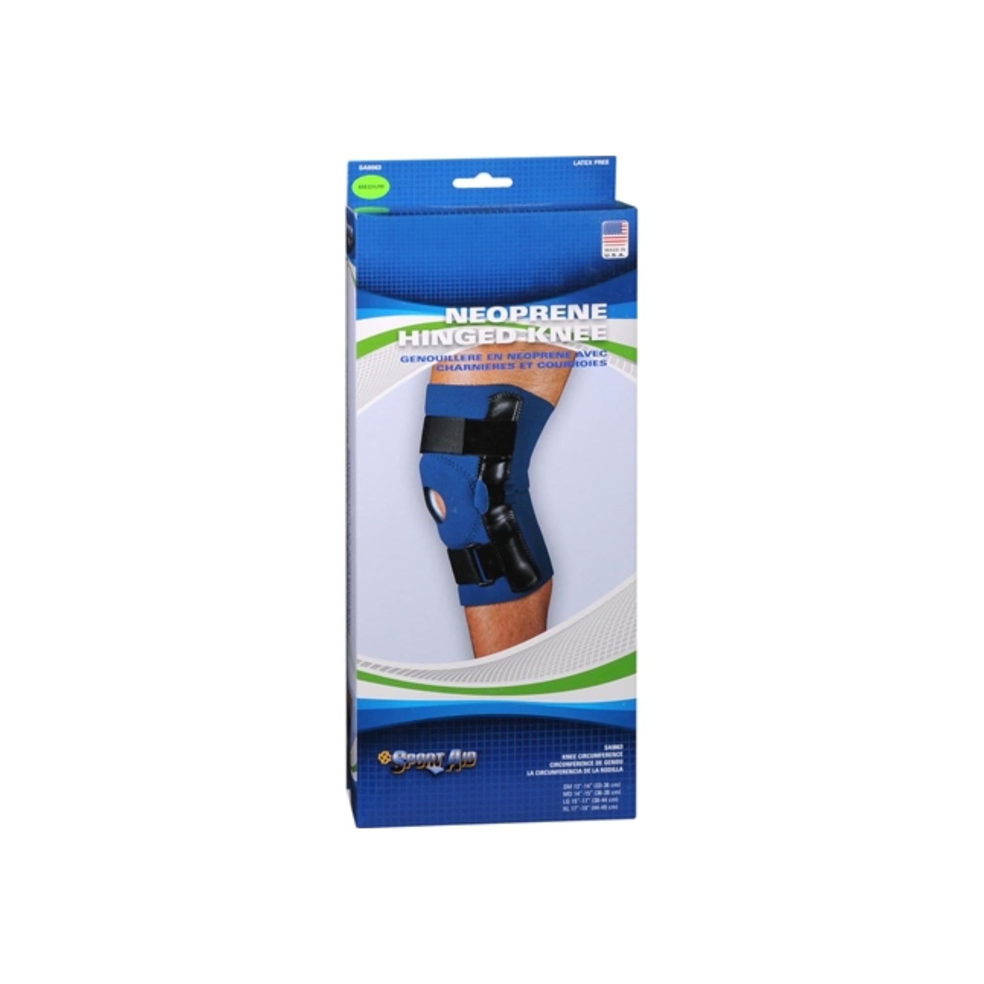 Sport Aid Hinged Knee Neoprene