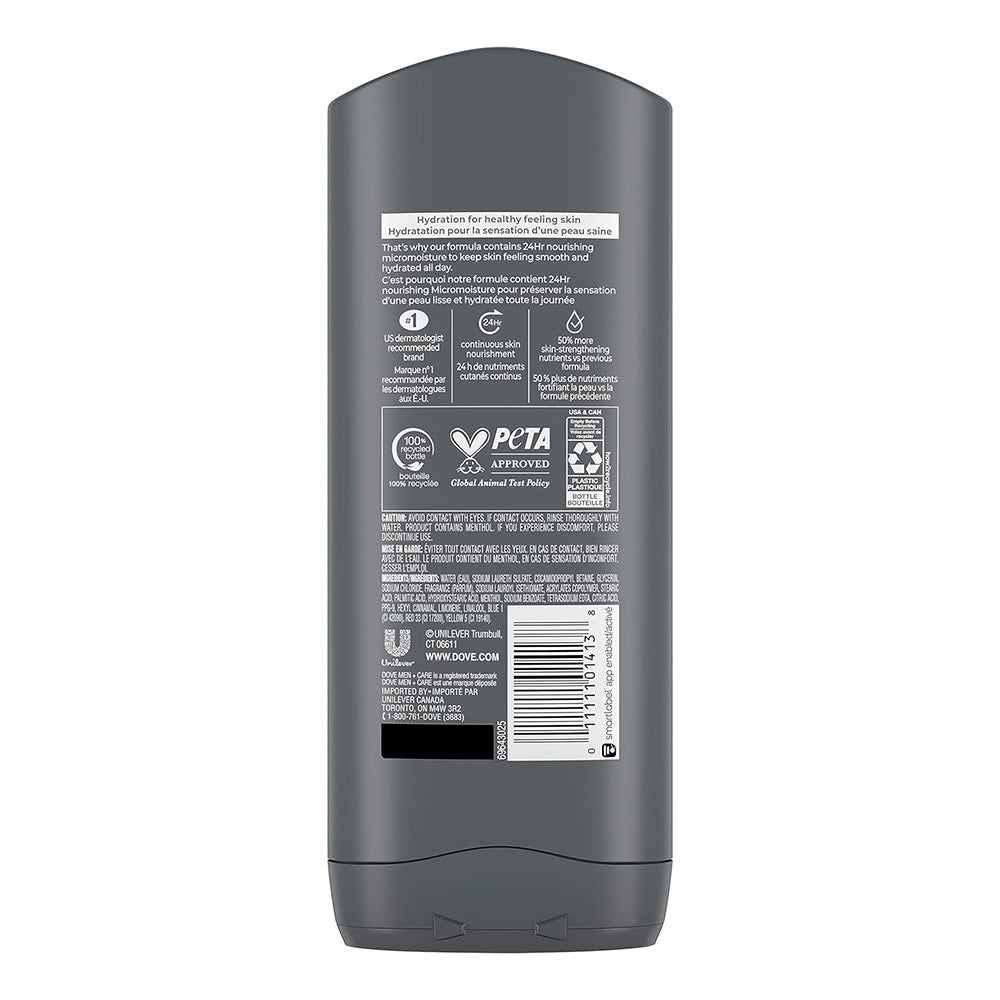 Dove Men Plus Care Body And Face Wash, Extra Fresh - 13.5 Oz