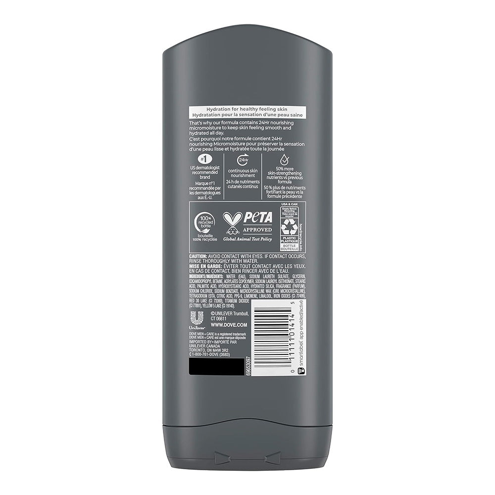 Dove Men Plus Care Body And Face Wash, Deep Clean - 13.5 Oz