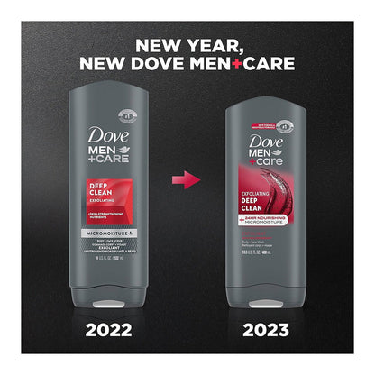 Dove Men Plus Care Body And Face Wash, Deep Clean - 13.5 Oz