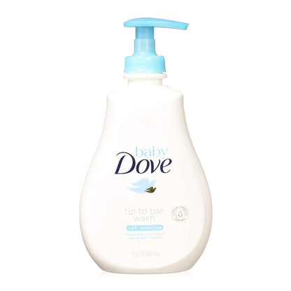 Baby Dove Tip To Toe Wash, Rich Moisture, 13 Ounce Pump - 1 Ea
