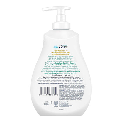 Dove Baby Tip To Toe Wash Sensitive Pump - 13 Oz
