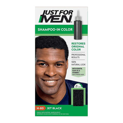 Just For Men Shampoo-In Natural Jet Black Hair Color Kit