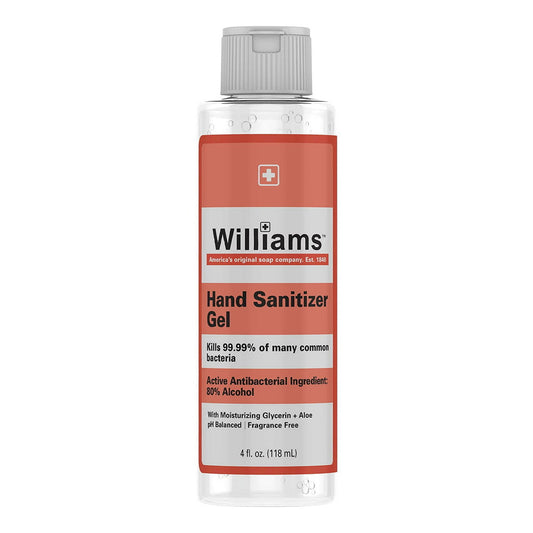 Hand Sanitizer Gel By Williams Antibacterial Kills 99.99% Of Common Bacteria Travel Size -4 Oz