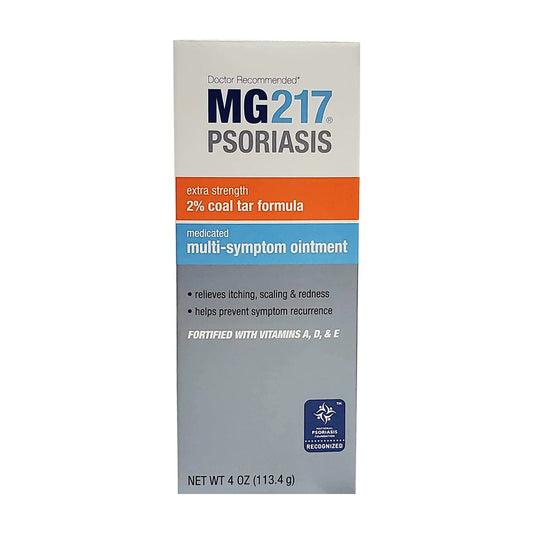 Mg217 Multi Symptom Relief 2% Coal Tar Medicated Psoriasis Ointment Oz Jar, 4 Oz